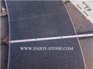 Cut to Sizes,Curved G612 Green Granite Honed Tiles for Outdoor Landscaping Decoration,Granite Tiles for Exterior Fountain