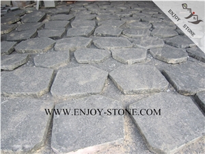 Flamed Zhangpu Black Flagstone for Outdoor Garden Landscaping,Irregular Flagstone Walkway Pavers,Road Paving Stone
