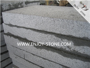 Fujian Andesite Grey Basalt Stone with Cats Paws Tiles and Slabs,Zhangpu Lava Stone Floor Tiles