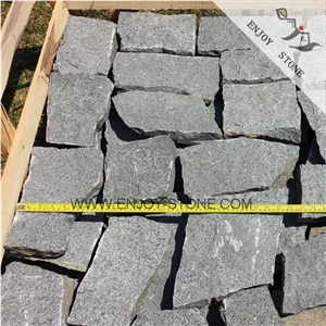 G654 Padang Dark Grey Granite,Sesame Black Granite Tiles,Slabs,Cobble Stone,Wall Cladding,Wall Covering,Garden Stepping Pavements,Driveway Paving Stone