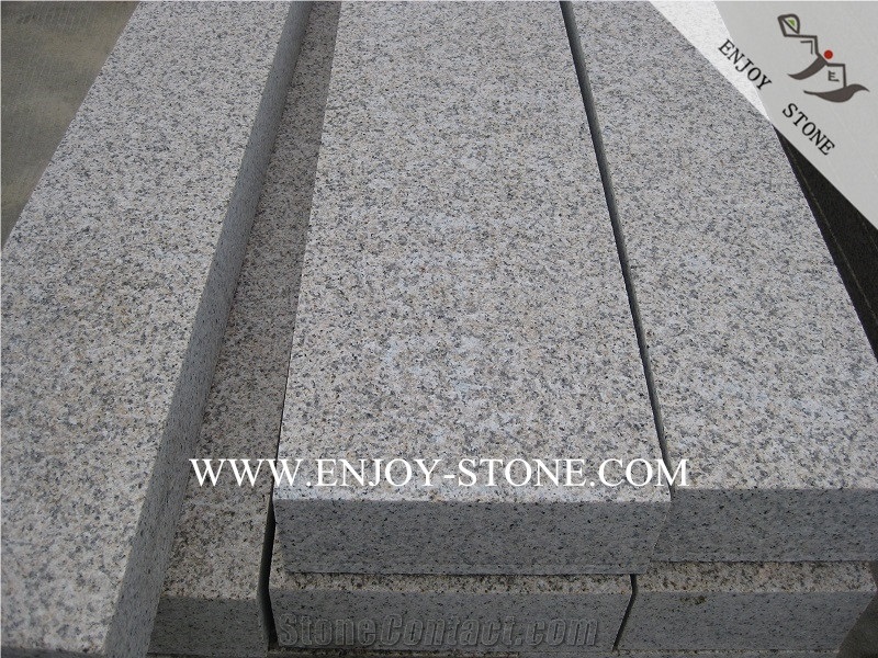 G682 Yellow Rusty Granite Stairs&Risers,Flamed Granite Stairs Treads,Steps For Outdoor Decoration