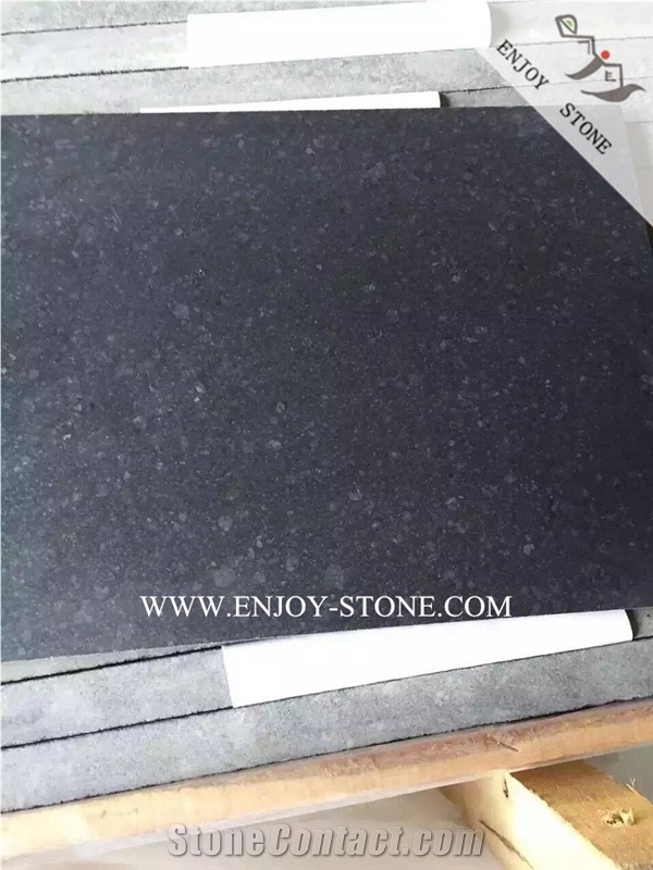 G684 Black Pearl Basalt Tiles&Slabs,Fuding Black Basalt Honed Surface Floor Tiles,Basalt Wall Covering Tiles