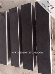G684 Black Pearl Basalt Tiles&Slabs,Fuding Black Basalt Honed Surface Floor Tiles,Basalt Wall Covering Tiles