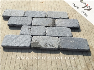 Grey Basalt Brick,Chinese Basalt Brick,Basalto Courtyard Paver,Zhangpu Grey Basalt Cobble Stone