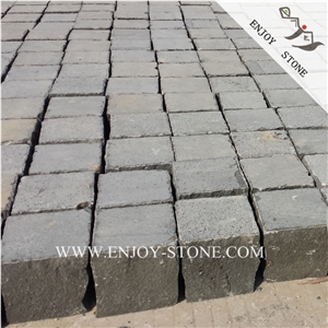 Grey Basaltina Natural Split Bricks Split Basalt Garden Pavers,China Basalt Paving Sets,Zhangpu Basalt Cobblestone,Natural Split Basalt Cobblestone