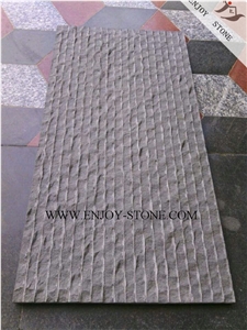 Grey Basalto/Basaltina Grooved and Natural Split Tiles&Slabs,Fujian Andesite Half Planed Tiles,Grey Basalt French Pattern