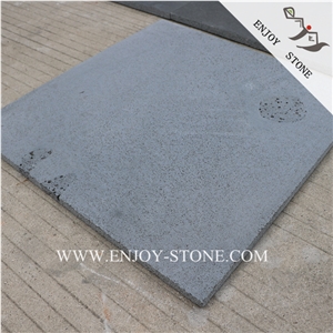 Grey Basalto Paver with Hole,Zhangpu Bluestone with Ant Line Tile,Andesite Wall Tile,Basalt Pavers,Lava Stone