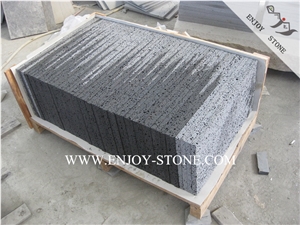 Grey Lava Stone Tiles,Lava Stone Flooring,Sawn Cut Volcanic Lava Stone,Hainan Andesite Tiles&Slabs