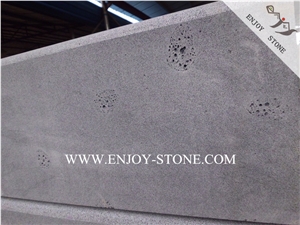 Hainan Black Basalt with Cats Paws Road Stone,Hainan Black Bluestone Kerbstone