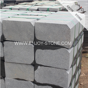 Hainan Black Lava Stone,Hainan Black Basalt Curbs,Black Basalt Cube Stone,Road Stone for Landscaping
