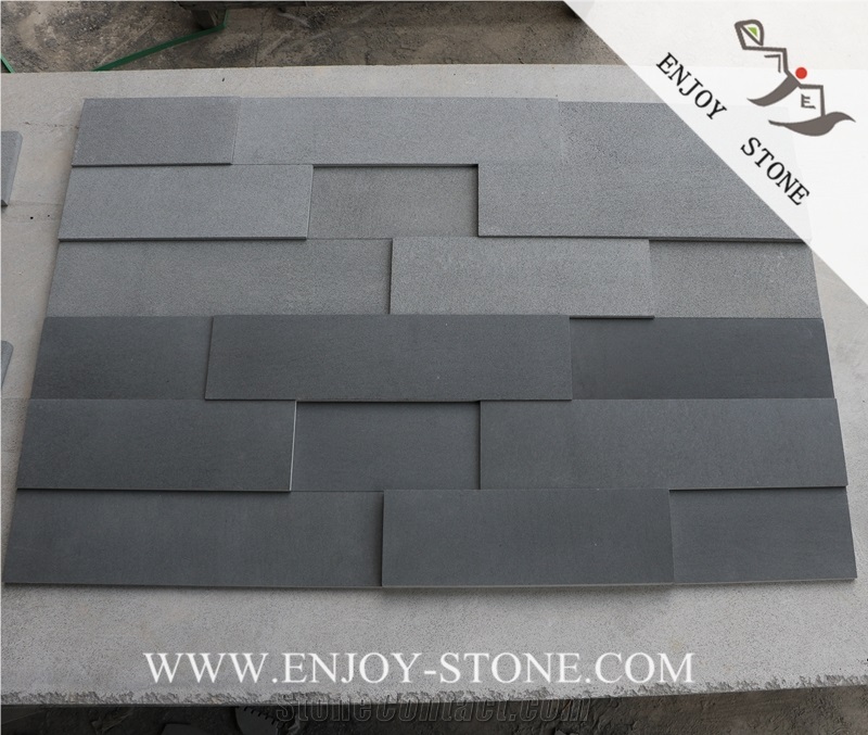Hainan Gray Basalt Paver,Bluestone Cultured Stone,China Basalt Wall Tiles,Brick Stacked Stone,Basalt Stone Wall Decor