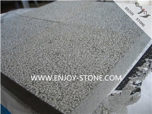 Hainan Grey Basalt/Basaltina/Basalto/Andesite Stone Tiles&Slabs,Bushhammered Finish Lava Stone Tiles,Andesite Wall Tiles