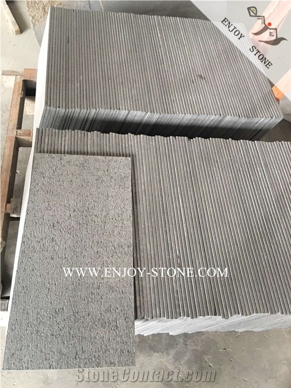Hainan Grey Basalt Chiseled Tiles,China Grey Basalto Split Floor Tiles,Inca Grey Wall Cladding&Flooring Tiles&Slabs