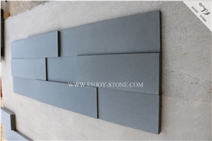 Hainan Grey Basalt Stone Qaurry Owner,Gray Andesite Stone Supplier,3d Basalt Walling Tiles,3d Thin Tiles for Wall Cladding,Composited 3d Wall