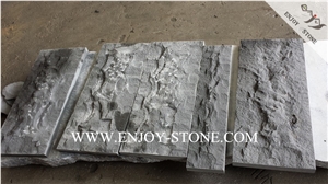 Hainan Grey Basalt Wall Cladding Stone,Split Face Mushroom Tiles,Mushroomed Wall Cladding