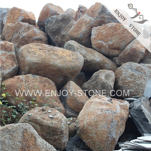 Hainan Lava Rock Stone,Lava Rock Slabs,Lava Stone Volcanic Rock,Volcanic Stone,Volcanic Rock,Basalt Rock Stone for Landscaping and Garden,Andesite Rock Stone