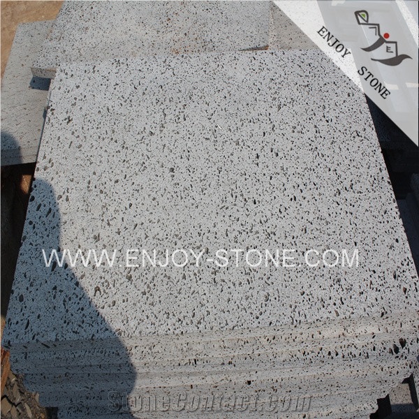 Hainan Lava Stone with Sawn Cut Finish,Gray Volcanic Stone Flooring Tile & Slab,Basalt Pattern,Lava Stone Tiles,Lava Stone Wall Tiles