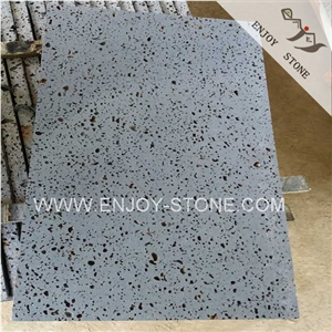 Honed Finish Hainan Grey Basalt Quarry Owner,Gray Andesite Stone,Lava Stone,Volcanic Stone Pavers for Flooring,Wall Cladding and Paving,Lava Stone Slabs,Andesite Wall Tiles,Basalt Pattern