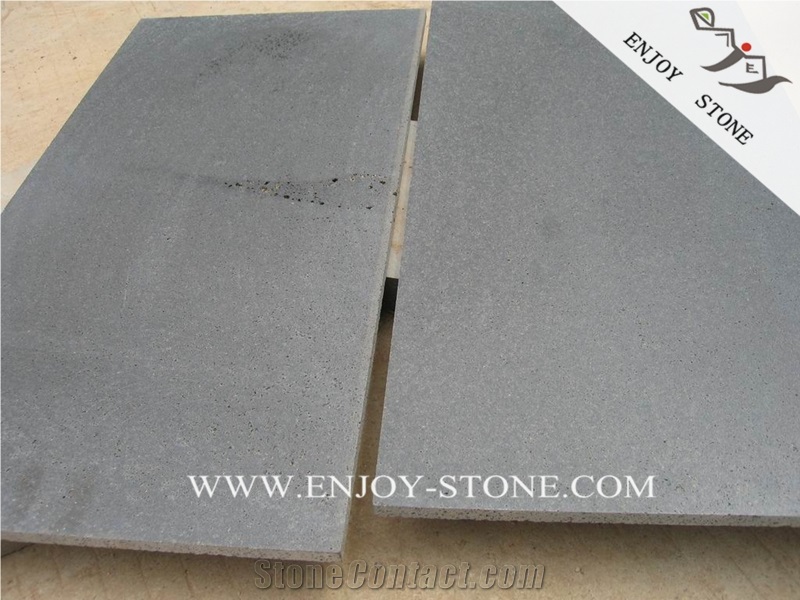 Honed Zhangpu Grey Basalto Floor Tile,China Honed Bluestone Tiles with Honeycomb Tile,Grey Basaltina Paver,Dark Grey Andesite Paver with Catpaws