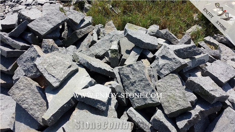 Irregular Cobble Stone,G654 Padang Dark Grey Granite Garden Stepping Pavements,Outdoor Landscaping Walkway Pavers,Exterior Cube Stone