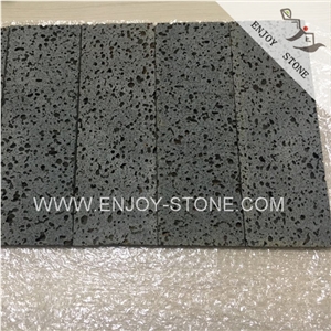 Machine Cut / Sawn Cut Finish China Hainan Popular Lava Stone,Gray Volcanic Stone Tiles & Slabs,Building Stone Pattern,Basalt Pattern,Lava Stone Tiles,Anbdesite Wall Tiles