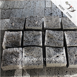 Natural Split Hainan Lava Paving Sets,Chinese Lava Stone Basalt Handmade Bricks,Volcanic Walking Paver,Lava Stone Bricks