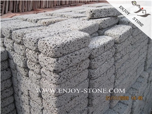 Natural Split Hainan Lava Paving Sets,Chinese Lava Stone Basalt Handmade Bricks,Volcanic Walking Paver,Lava Stone Bricks