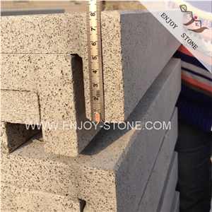 Sawn / Machine Cut Finish Zhangpu Grey Basalt Swimming Pool Border Tile,Rebated Pool Coping,Drop Face Square Edge Pool Tile Price