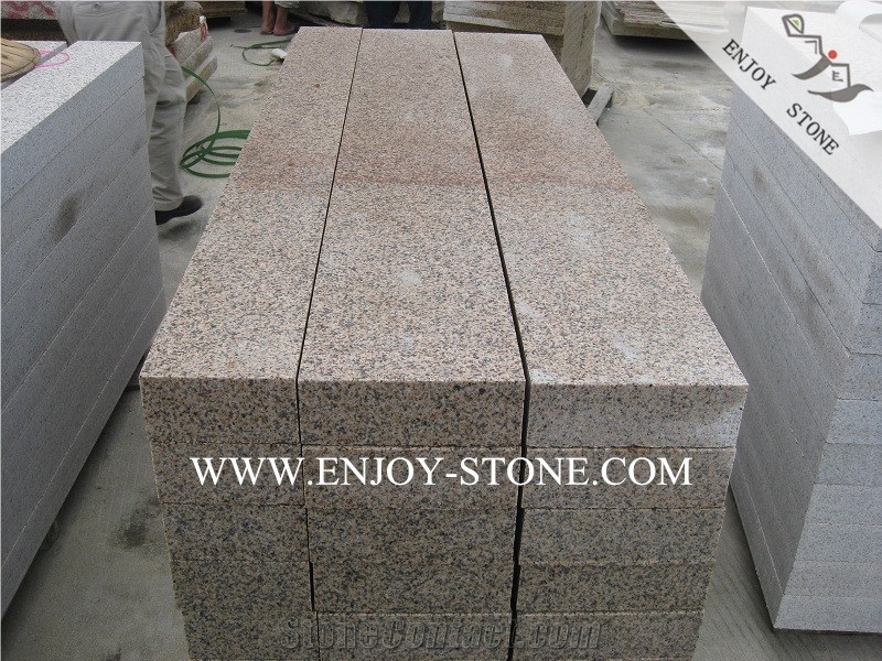 Yellow Granite G682 Flamed Stairs&Steps,China Sunset Gold Deck Stair,Stair Riser