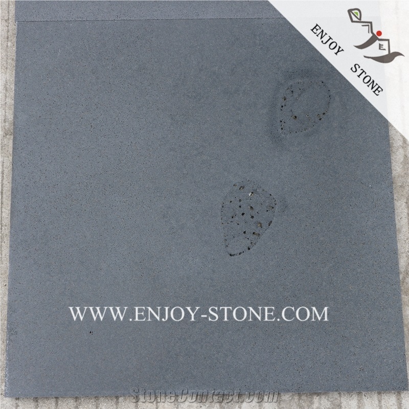 Zhangpu Basalt Floor Tiles with Ant Line,Grey Basalto Tile with Hole,Bluestone Paver with Honeycomb Paver,Andesite Wall Tile,Basalt Pavers