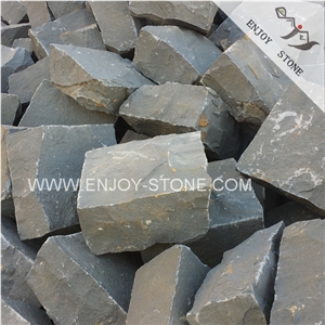 Zhangpu Black Absolute Basalt,Natural Split Black Basalt Cobble Stone,Owned Zhangpu Black Basalt Quarry & Factory