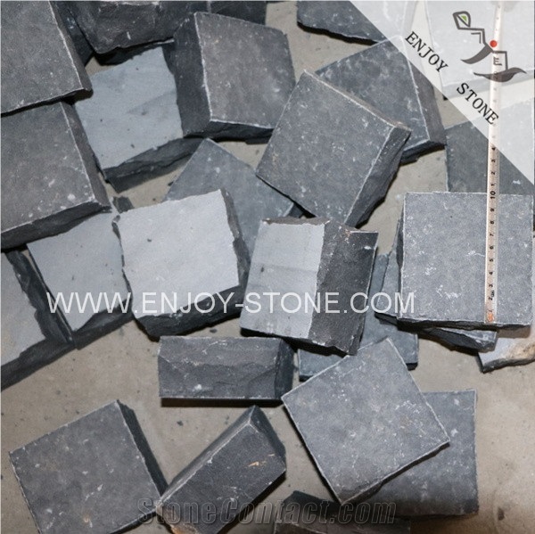 Zhangpu Black Absolute Basalt Qaurry Owner,Black Basalt Stone,Basalt Driveway Paving Stone,Cobble Stone for Exterior Pattern