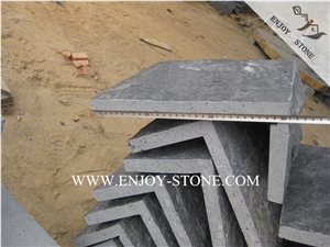 Zhangpu Black Basalt Corner Stone,Natural Split/Mushroom Stone for Wall Cladding,Building Stones