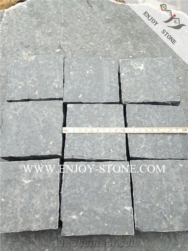Zhangpu Black Basalt Paving Stone,All Natural Split Black Basalt Cobble Stone,Exterior Pattern,Patio Pavers