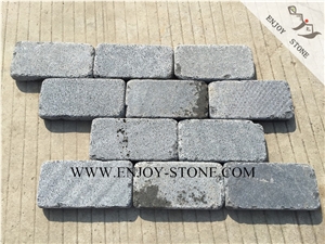 Zhangpu Bluestone Cobblestone,Tumbled Cube Stone for Garden Stepping Pavements,Courtyard Road Pavers,Outdoor Paving Sets