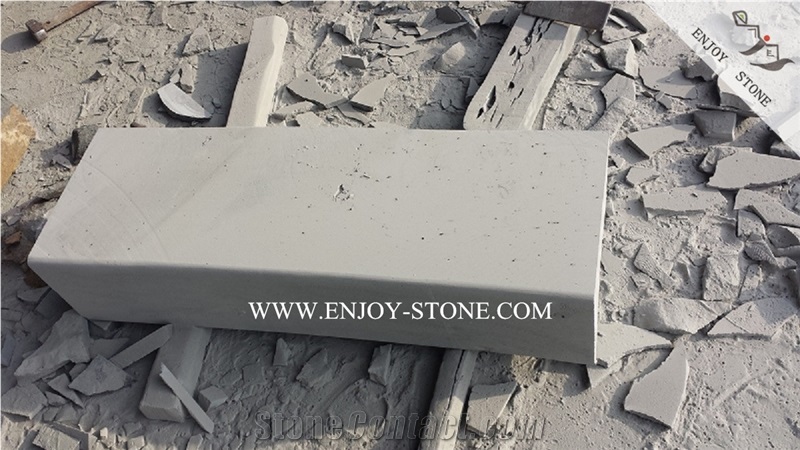 Zhangpu Bluestone Kerbs,Grey Basalto with Honeycombs,All Sides Machine Cut/Sawn Cut Basalto Road Stone,Bluestone Curbstone