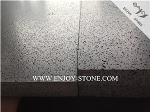 Zhangpu Grey Basalt with Cats Paws,China Grey Bluestone Tiles&Slabs,Leathered/Brushed/Antiqued Andesite Floor Tiles,Bluestone with Honeycombs Lava Stone Wall Tiles