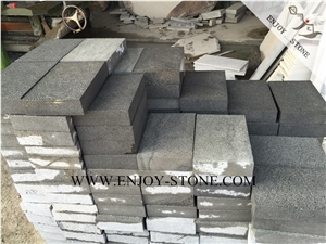 Zhangpu Grey Basalt with Micro Holes Cobble Stone,Bushhammered Grey Bluestone Walkway Pavers,Patio Pavers