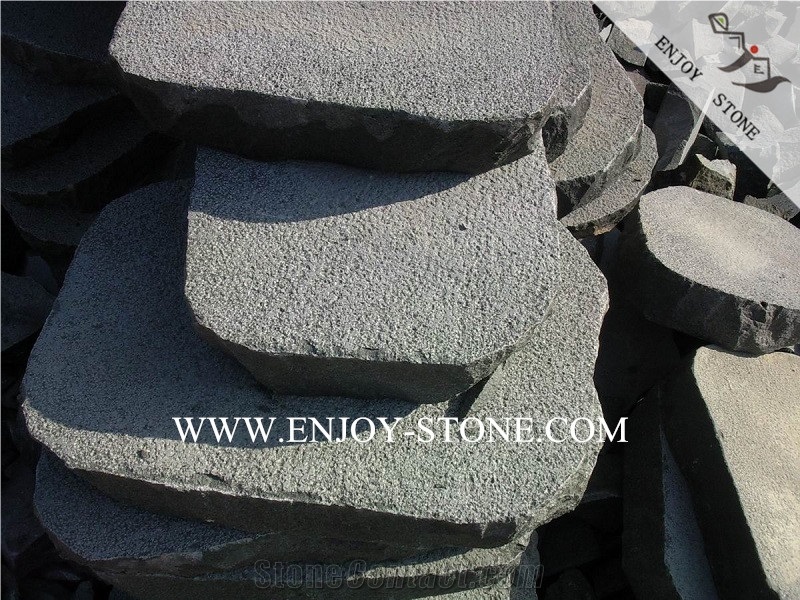 Zhangpu Grey Bluestone Crazy Paving Flagstone,Bushhammered Top and Four Sides Natural Split Irregular Flagstone Patio