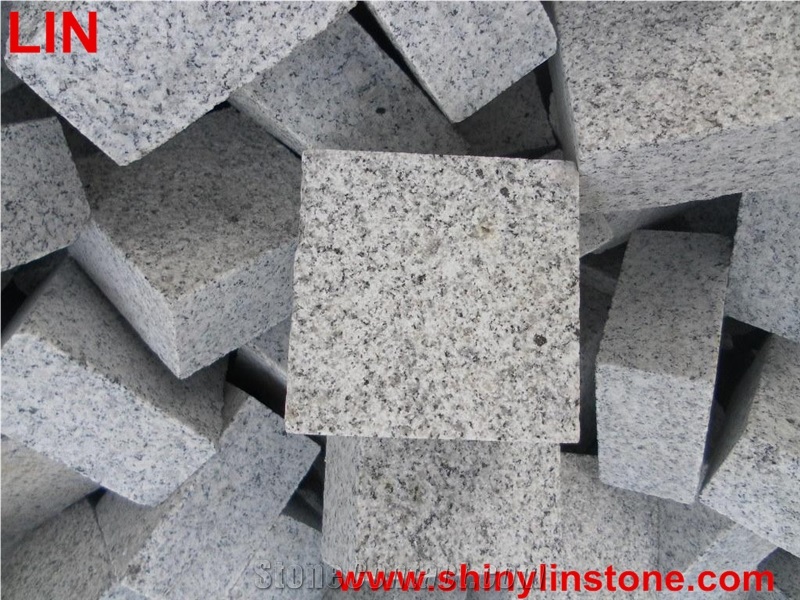G603 Granite Cobble, Granite Split Cobblestone G603, G603 Grey Granite Cobblestone
