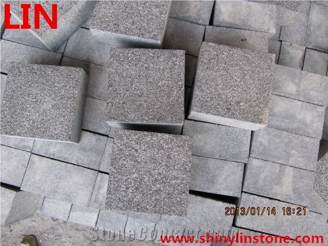 G684 Black Basalt Cube Stone ,Cobble Stone Pavers ,Landscaping Stone , Garden Stepping Pavements ,Exterior Stone