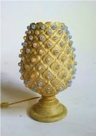 Marble Golden Lamp