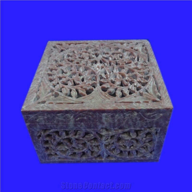 Soapstone Carved Boxes