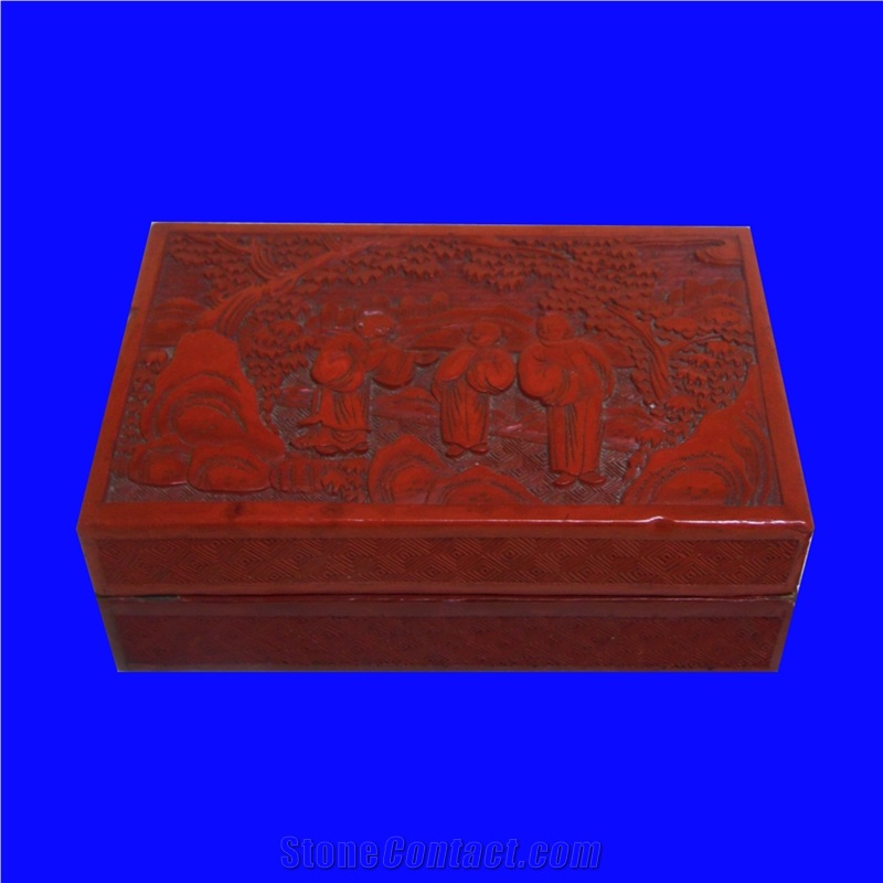 White Marble Jewelry Box Hand Carved Art