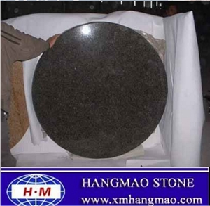Black Granite Stone Mop Sink in Bathroom