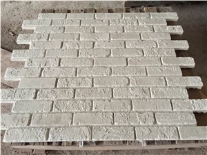 Cement Material Lightweight White Artificial Stone Tile