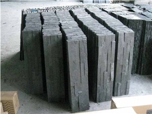 Low Price Nature Culture Stone Black Slate Wall Claddings
