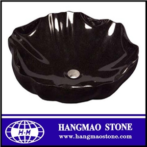 Much Beautiful Small Wash Bowls for Bathroom, Black Marble Sinks