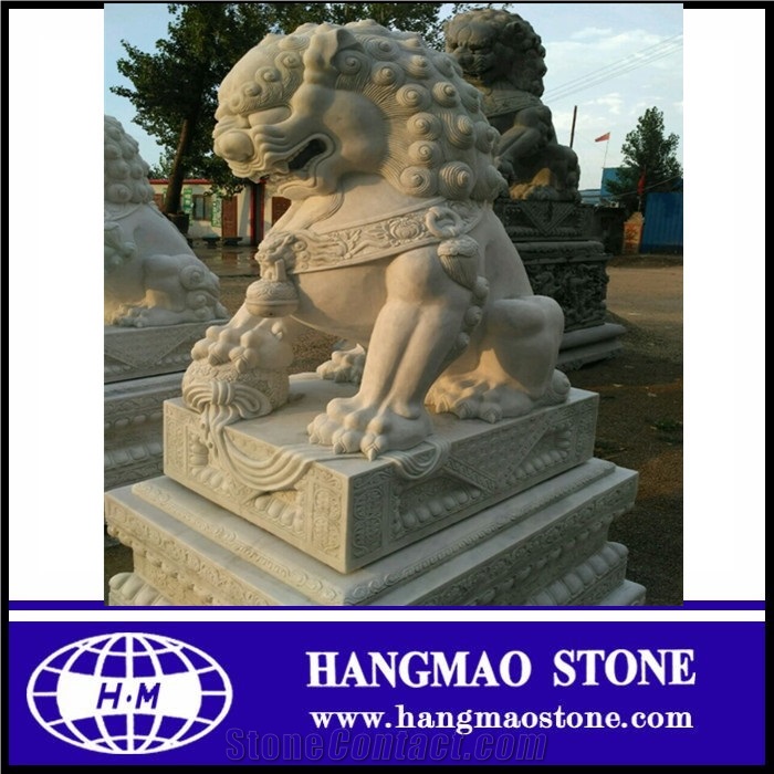 Outdoor Large Stone Lion Statue for Sale