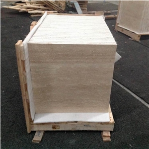 Honed Light Travertine Exterior Used Wall Covering Tile